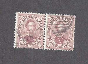 Canada # 17 USED PAIR 10c PRINCE ALBERT BS29832 - Bild 1 von 2