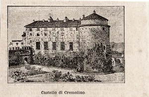 Stampa antica CREMOLINO piccola veduta castello Ovada Alessandria 1897 Old Print - Picture 1 of 1