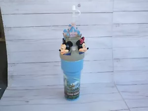 Rara Taza Sorbedora Castillo Disneyland Excelente Estado Mickey Minnie Goofy - Imagen 1 de 7