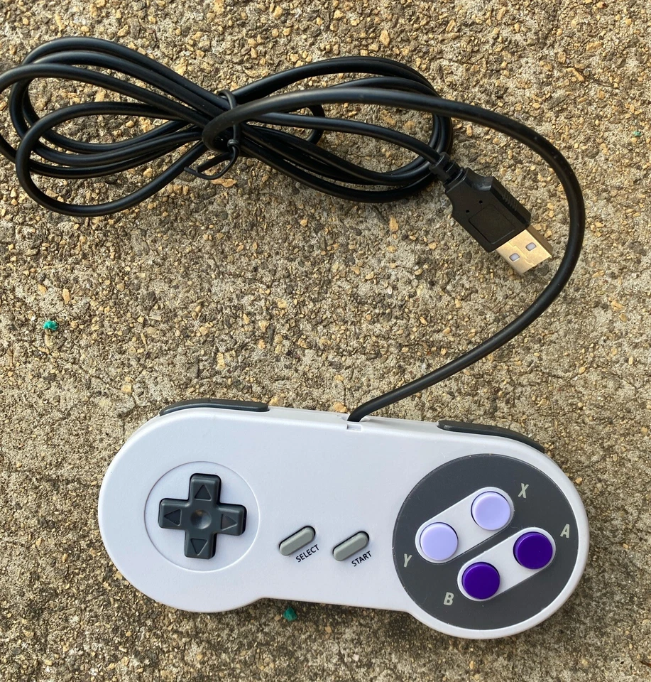 For PC/Mac/Linux N64 SNES NES USB Controller Joypad Classic Wired 64 Bit US Ship - Image 1 of 1