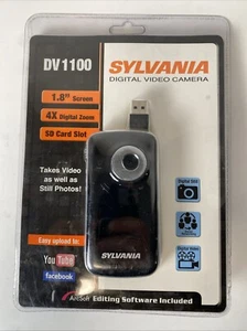 Sylvania Digital Video Camera DV1100 1.8 Screen 4X Zoom SD Card Slot Camcorder - Picture 1 of 2