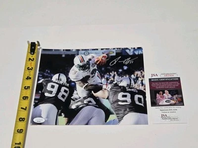 Фотография Ронни Брауна с автографом Miami Dolphins NFL 8x10 сертификат JSA AR25810 - Изображение 1 из 4