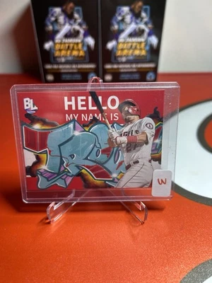 2023 Topps Big League - Roll Call Wildstyle Edition Mike Trout #RC-2 - Image 1 of 2