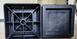 8 Stück Rechteck Sofa Höhe Pad, Schwarz Matt PP Kunststoff Möbel Zubehör - Bild 1 von 6