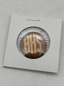 Vintage HHS High School Sports Pride Lapel Pin Pinback Button 7/8” - Picture 1 of 2