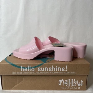 Sandalias de tacón Mad Love para mujer Marni Jelly Slides talla 7 rosa - Imagen 1 de 4