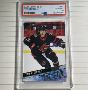 2020-21 Upper Deck Series Two Tim Stutzle Rookie Young Guns #482 PSA 10 Gem Mint - Picture 1 of 2