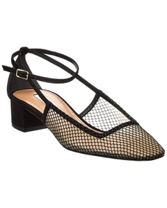 Aquazzura Forbidden Love 35 Suede & Mesh Pump Women's - Picture 1 of 6