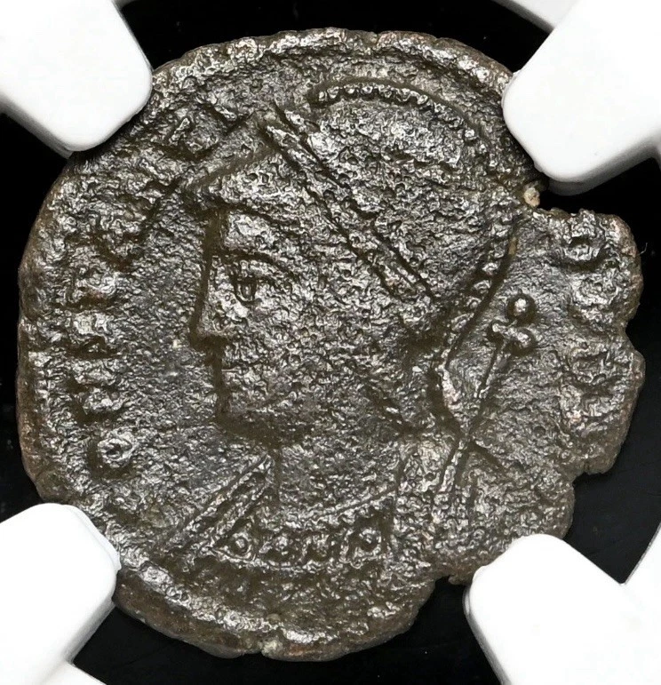 Constantine I the Great 307-337 AD, Roman Empire AE3/4 Bi Nummus Bible Coin, NGC - Image 1 of 4