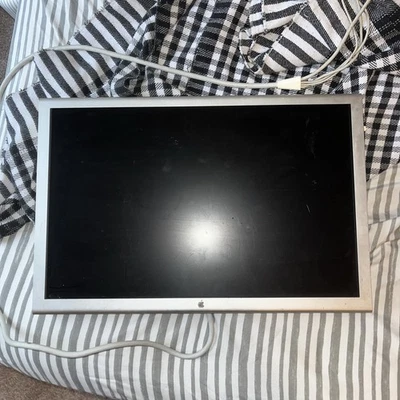 Apple 23" Cinema Widescreen HD Display A1082 DVI Aluminum Good Condition Unteste - Image 1 of 4
