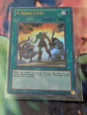 A Hero Lives GENF 1st ultra LP Yugioh - Image 1 of 2