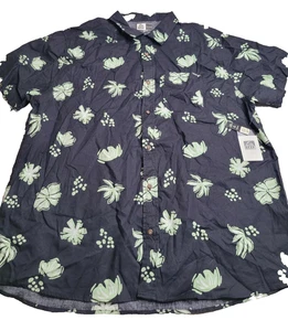Reef Short Sleeve Button Down Shirt Men's XXL NEW WITH TAGS - Picture 1 of 6