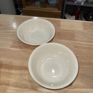 2er Set Corelle Corning Glas Sandstein Beige Müslischalen EUC - Bild 1 von 4