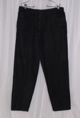 NICE SUSAN BRISTOL GOLD SPARKLE BLACK COTTON JEANS SZ 18 - Image 1 of 3