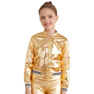 Kids Girls Hoodie Excise Jacket Striped Hooded Sport Sweatshirt Clothing Style - Picture 1 of 79
