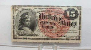 Series of 1863 U.S. .15 Cents Fractional Currency [103WEJ] - Picture 1 of 4