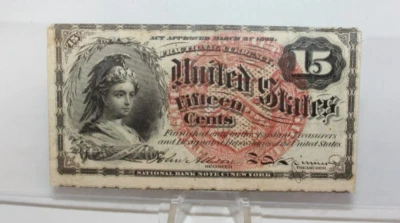 Series of 1863 U.S. .15 Cents Fractional Currency [103WEJ] - Image 1 of 4