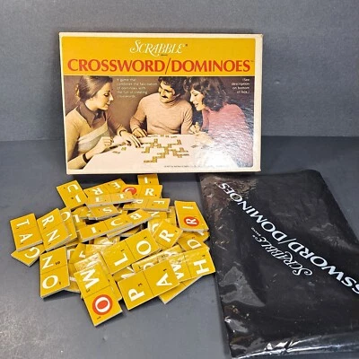 Scrabble Crossword / Dominoes Vintage Board Game 1975 Selchow Righter Complete! - Image 1 of 4