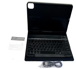 NEW For iPad Air (4th,5th) iPad Pro 11 (1st-4th) Cover Wireless Keyboard Case - Picture 1 of 10