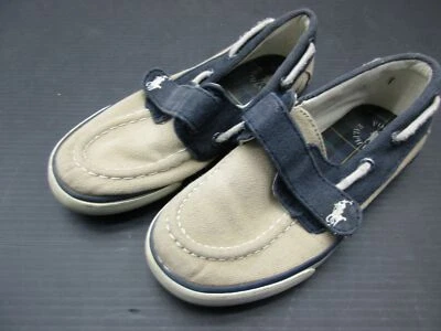 MOCASINES INFORMALES PARA CAMINAR POLO RALPH LAUREN TALLA 11 NIÑOS AZUL/MARRÓN LONA 3E Foto 1 de 4