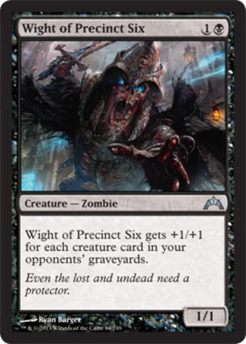 Wight of Precinct Six ~ Damaged Gatecrash MTG Magic UltimateMTG Black Card - Image 1 of 1