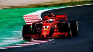 Póster fotográfico impreso decoración de pared Ferrari SF71H F1 Fórmula 1 alta resolución - Imagen 1 de 1