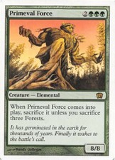 Primeval Force *Rare* Magic MtG x1 Eighth 8th Edition MP