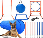 Dog Agility Course Equipment Set, Dog Jump Training Obstacle Course Starter Kit 