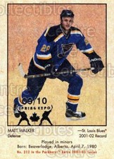 2002-03 Parkhurst Retro Spring Expo #212 Matt Walker