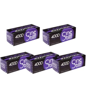 5 Rolls CineStill 400 Dynamic Color Negative Film, 120 Roll Format - Picture 1 of 4