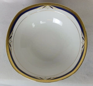 Servierschüssel Winterling Marktleuthen Bavaria blau mit Goldrand 21x21x 6 cm  - Bild 1 von 6