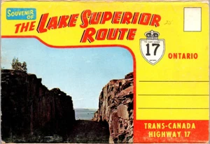 Lake Superior Route, Trans Canada Highway 17, Ontario, Vintage Folder Postcard - Picture 1 of 15