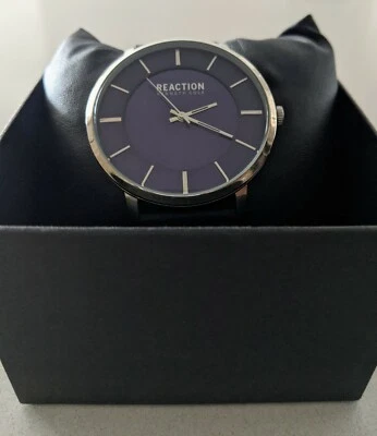 Reloj de pulsera Kenneth Cole para hombre con esfera azul correa negra Foto 1 de 4