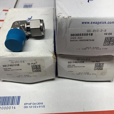 New Swagelok SS-810-2-8 ,  1/2  x  1/2 NPT Elbow , several avaliable - Image 1 of 3