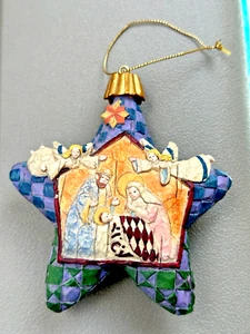 Jim Shore Nativity Star Christmas Ornament Heartwood Creek Resin No Box 4 1/2 in - Picture 1 of 2