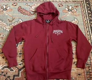 Flag Nor Fail Progress Over Everything Red Full Zip Hoodie- Small - Picture 1 of 8