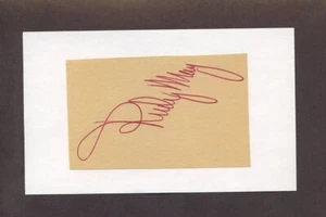 RUDY MAY SIGNED 3x5 Index Card 1981 New York Yankees Angels Orioles Expos - Picture 1 of 2
