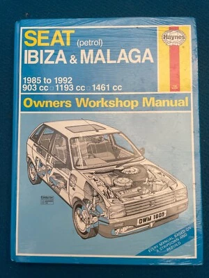 HAYNES SEAT IBIZA & MALAGA WORKSHOP MANUAL 1985 - 1992 BRAND NEW STILL WRAPPED - Image 1 of 2