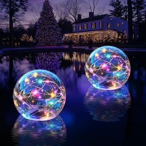 Solar Floating Pool Lights, Colorful Solar Pool Lights That Float Glow in the Da - Picture 1 of 12