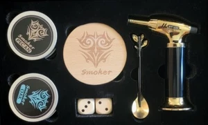 Cocktail Smoker Kit w/ Torch 4 Wood Chips Old Fashioned Drink Infuser Gift - Picture 1 of 3