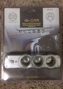 Car power triple socket usb new - Picture 1 of 2