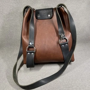 Bench-Made Leather Backpack Convertible Crossbody Bag by Branch Line Leather Co. - Picture 1 of 12