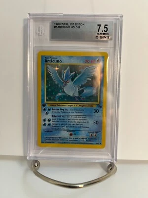 Articuno -BGS 7.5, 1st Edition, Holo, #2, 1999, Fossil, Rare, Graded, Near Mint+ - Image 1 of 2