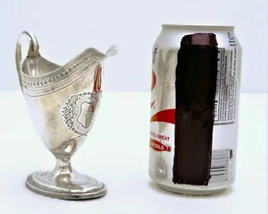 English Sterling Silver Cream Pitcher Hallmarked London Marked SM 1795 - Picture 1 of 13