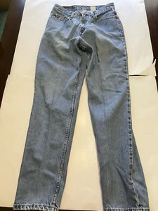 Jeans vintage Levis 512 donna 10M blu chiaro denim slim fit gamba affusolata vestibilità - Foto 1 di 7