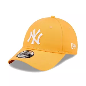 New Era Gorra Para Hombre MLB NY Yankees Equipo Básico Mandarina Naranja y Blanco 9FORTY Sombrero - Imagen 1 de 3