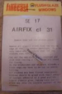 FlushGlaze Fenster SE-17 Airfix Klasse 31 Diesel Spurweite OO - Bild 1 von 1