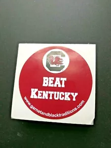 University of SC Gamecocks Vintage Sticker Decal Football Beat KENTUCKY G21 - Picture 1 of 1