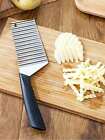 1pc Wave Potato Cutter  Edged Knife Stainless Steel Kitchen Gadget Vegetable