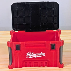Mini Milwaukee Packout Style Box | General Stash Container with Lid and Case - Picture 1 of 4
